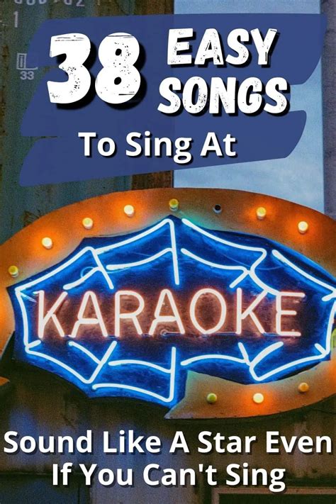 best short karaoke songs|easy popular songs to sing.